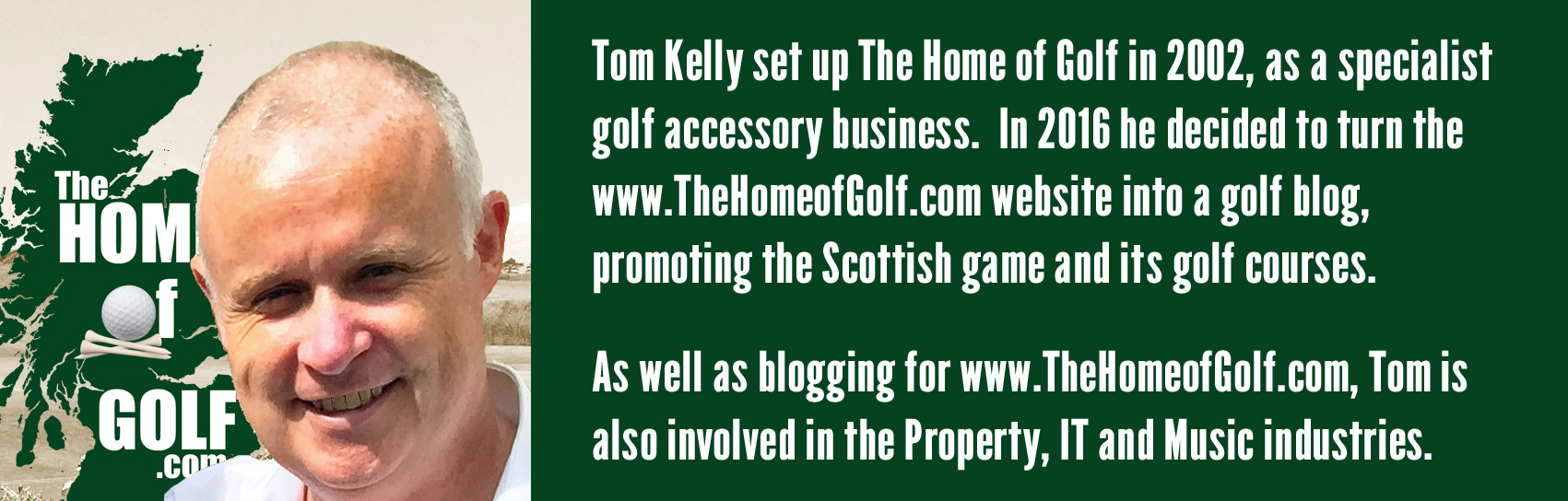 Tom Kelly the home of golf - thehomeofgolf.com